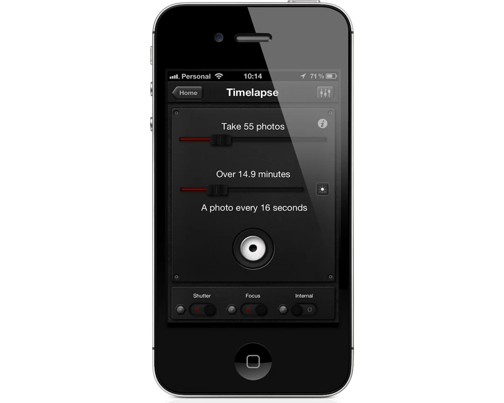 Standard Timelapse mode can be set to take so many images over a set period of time