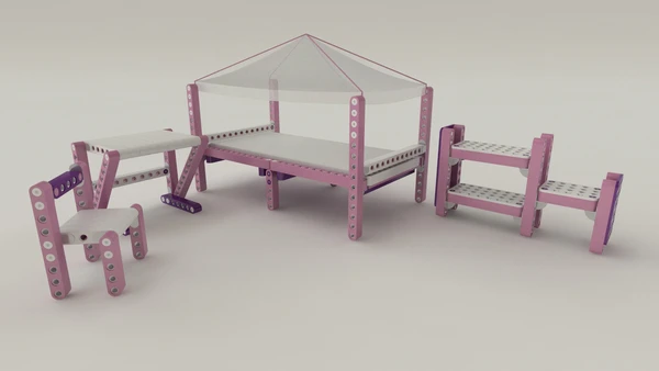 Creative children will be able to furnish their whole room using Olla