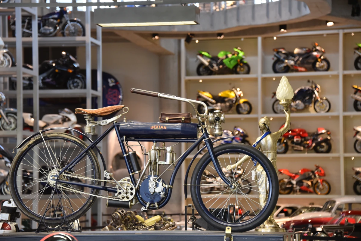 This Indian single resides in the workshop of the gargantuan Barber Museum
