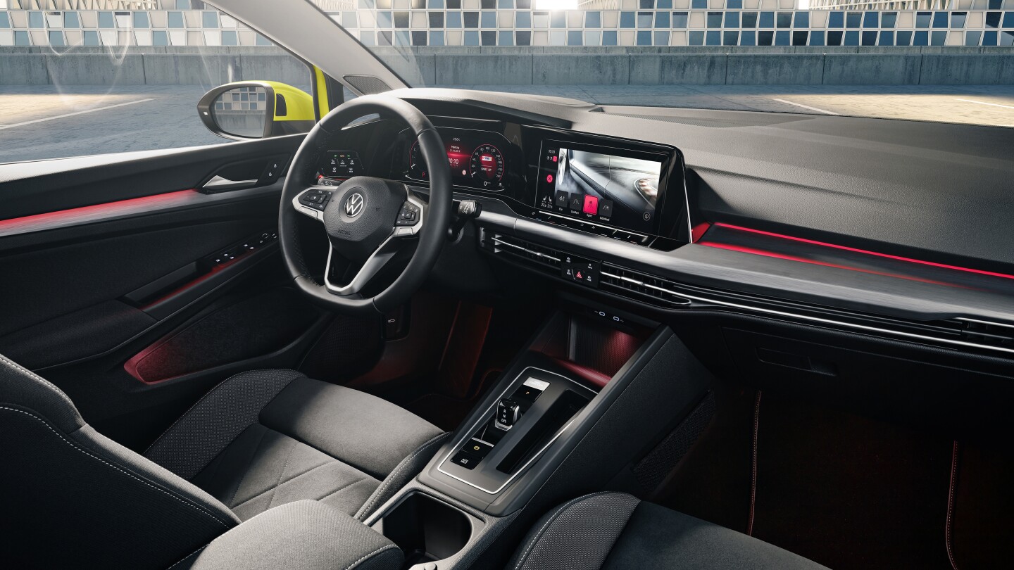 The new interior is all about touch surfaces