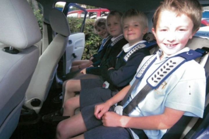 The Multimac four-seater child seat transforms the back seat of your car into a mini-bus