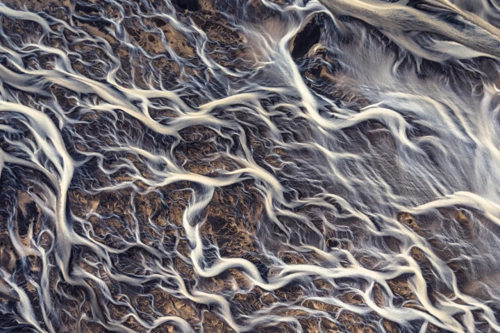 This photo won Gold and Silver awards in Moscow international photo awards 2018. Icelandic glacial river