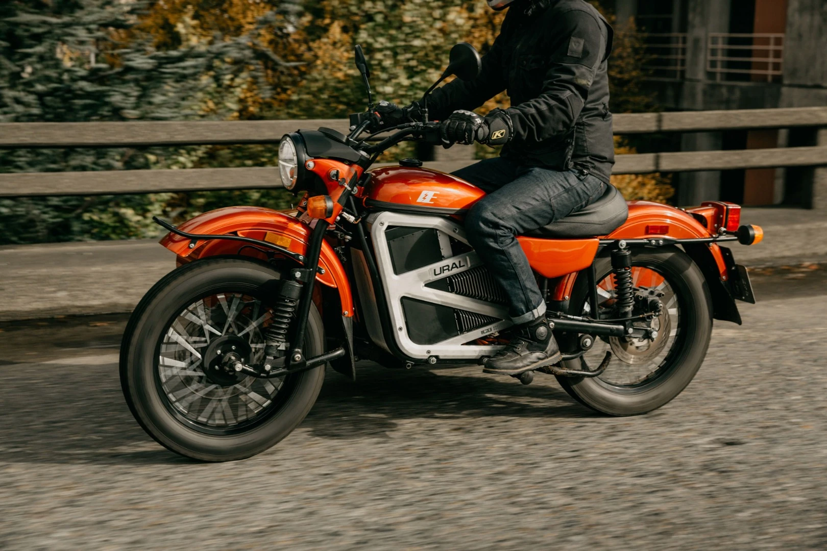 Ural's electric prototype on the road