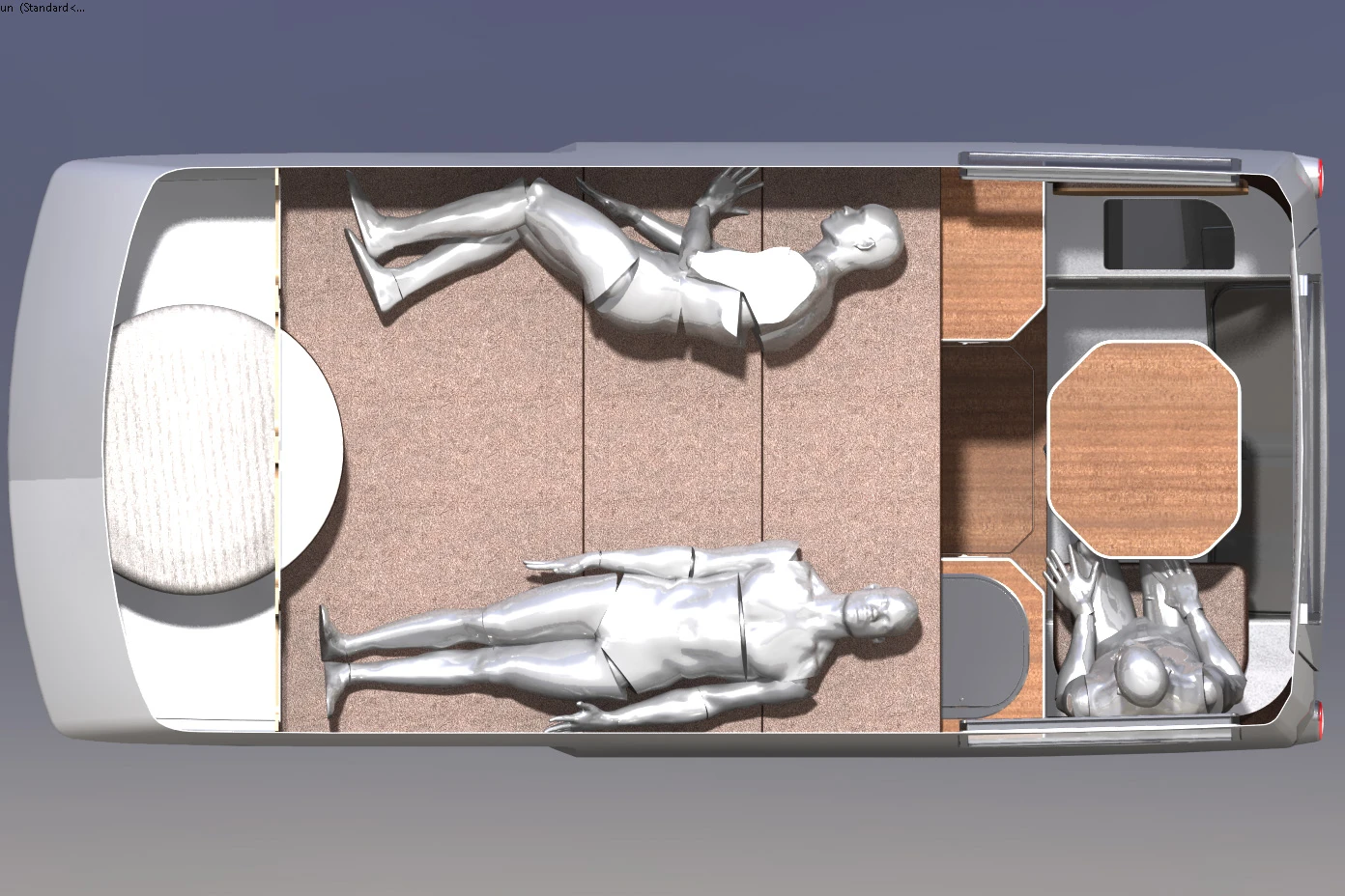 A king size bed for two