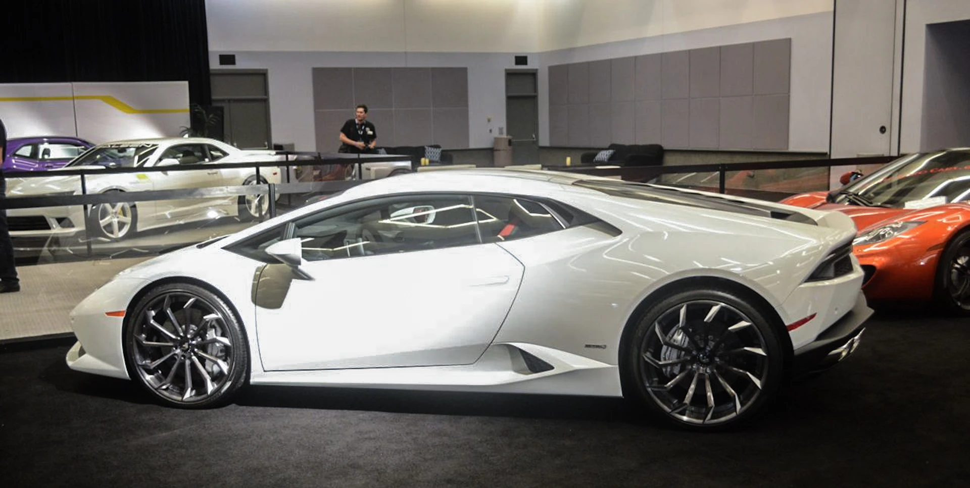 Lamborghini Huracán in the exotics area (Photo: C.C. Weiss/Gizmag.com)