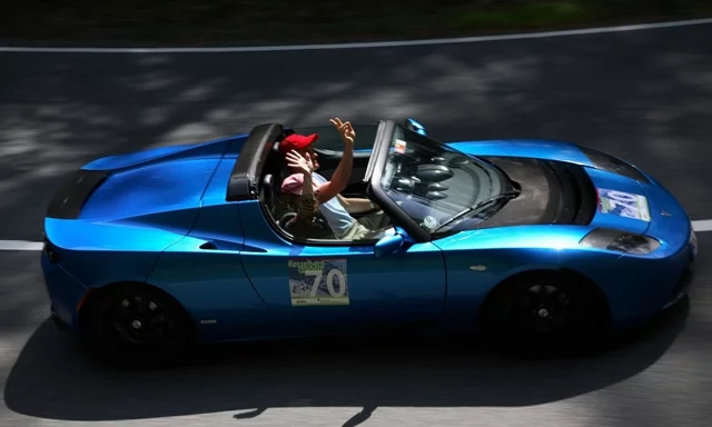 HansjÃ¶rg von Gemmingen has just clocked past 100,000 kilometers (62,000 miles) to become the most traveled Tesla Roadster owner to date