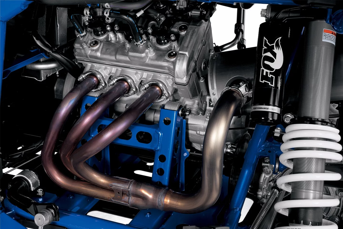 The YXZ1000R's brand new three-cylinder engine is used for the first time in a SxS