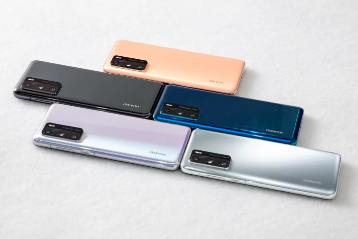 The new Huawei P40 phones come in five colors