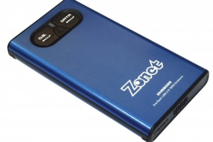 ZNS8022 2.5" USB 2.0 One-Touch SATA Enclosure