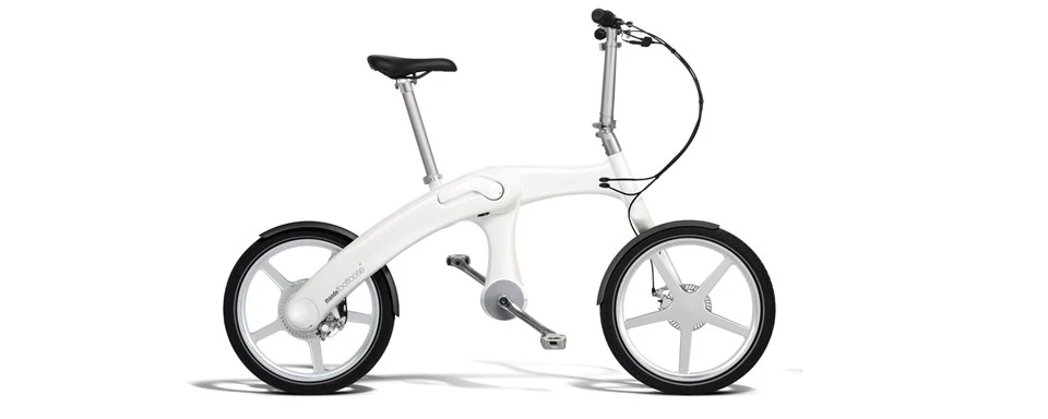 The Mando Footloose is a folding e-bike with a chainless drivetrain