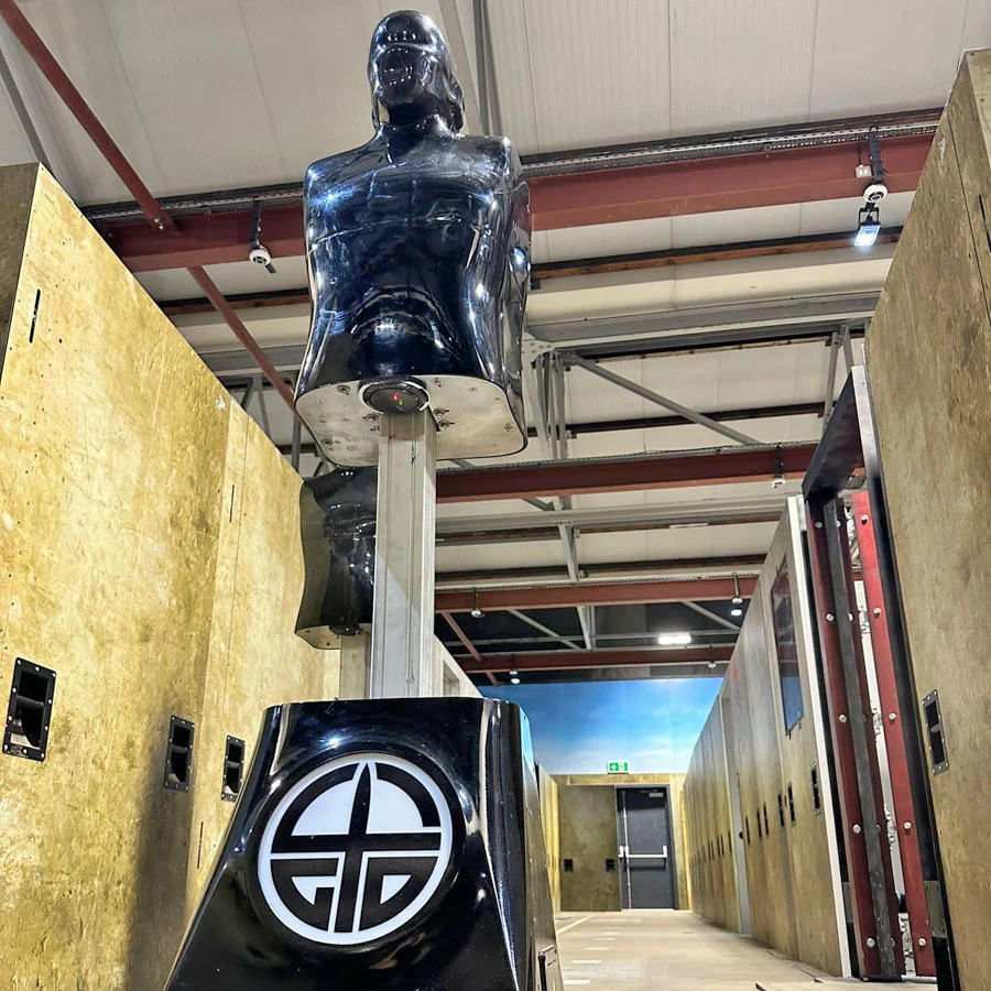 A SimStriker target robot