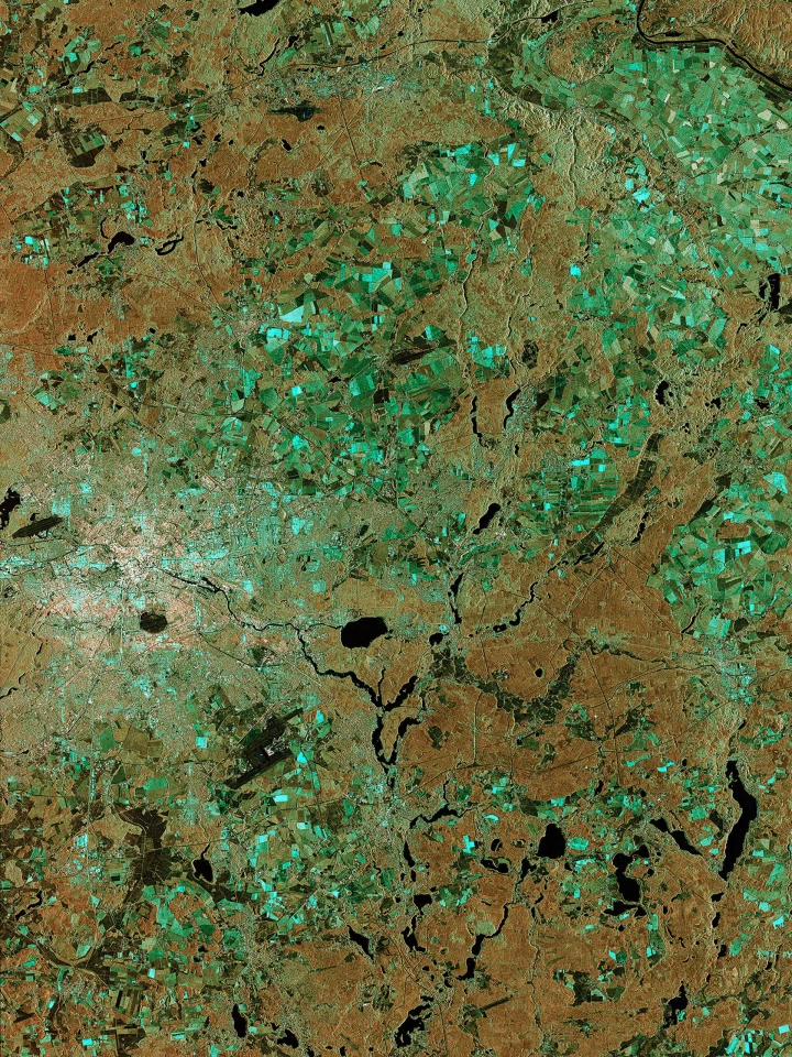 Berlin, pictured by Sentinel-1A (Copernicus data/ESA)