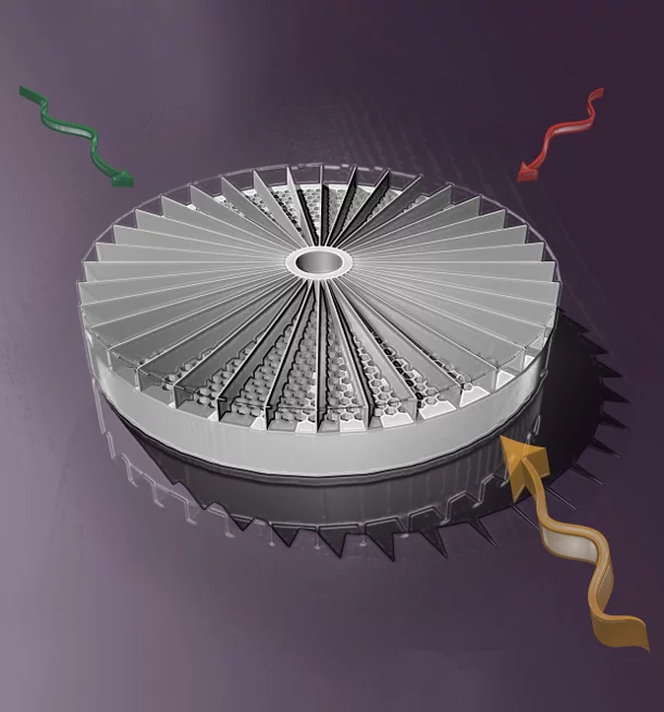 The unique distortion from the slice that the sound passes through allows the prototype sensor to separate simultaneous sounds