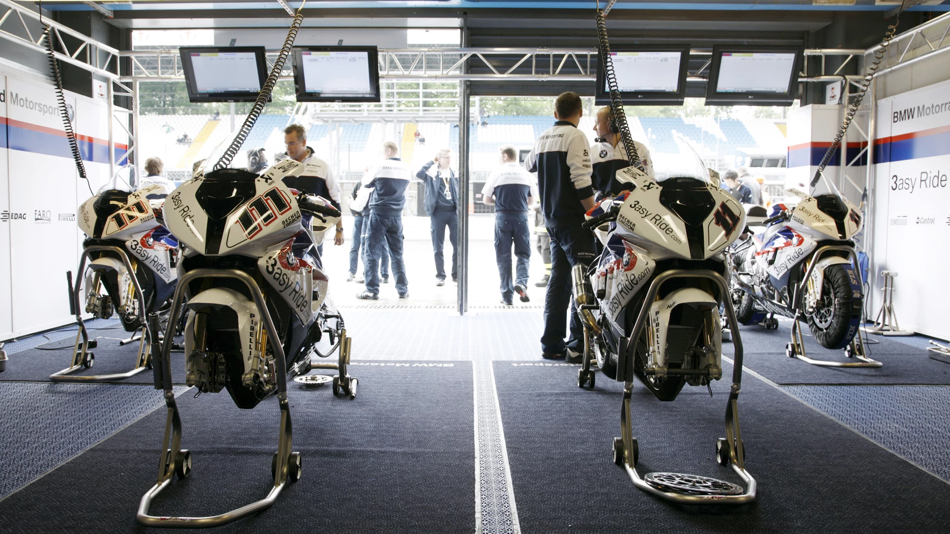 The BMW garage