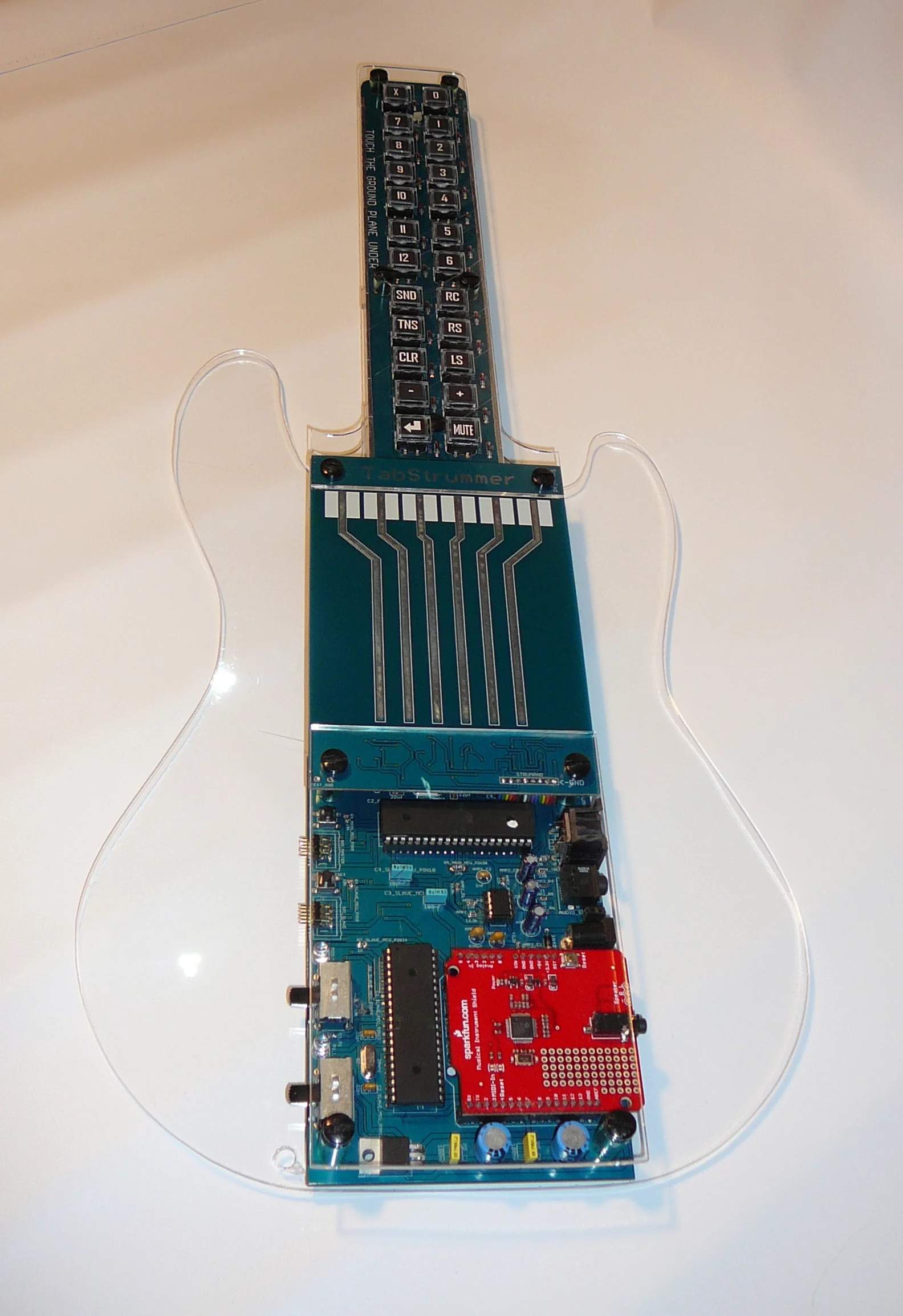 The clear acrylic used for the pre-production prototype exposes all of the inner working to view