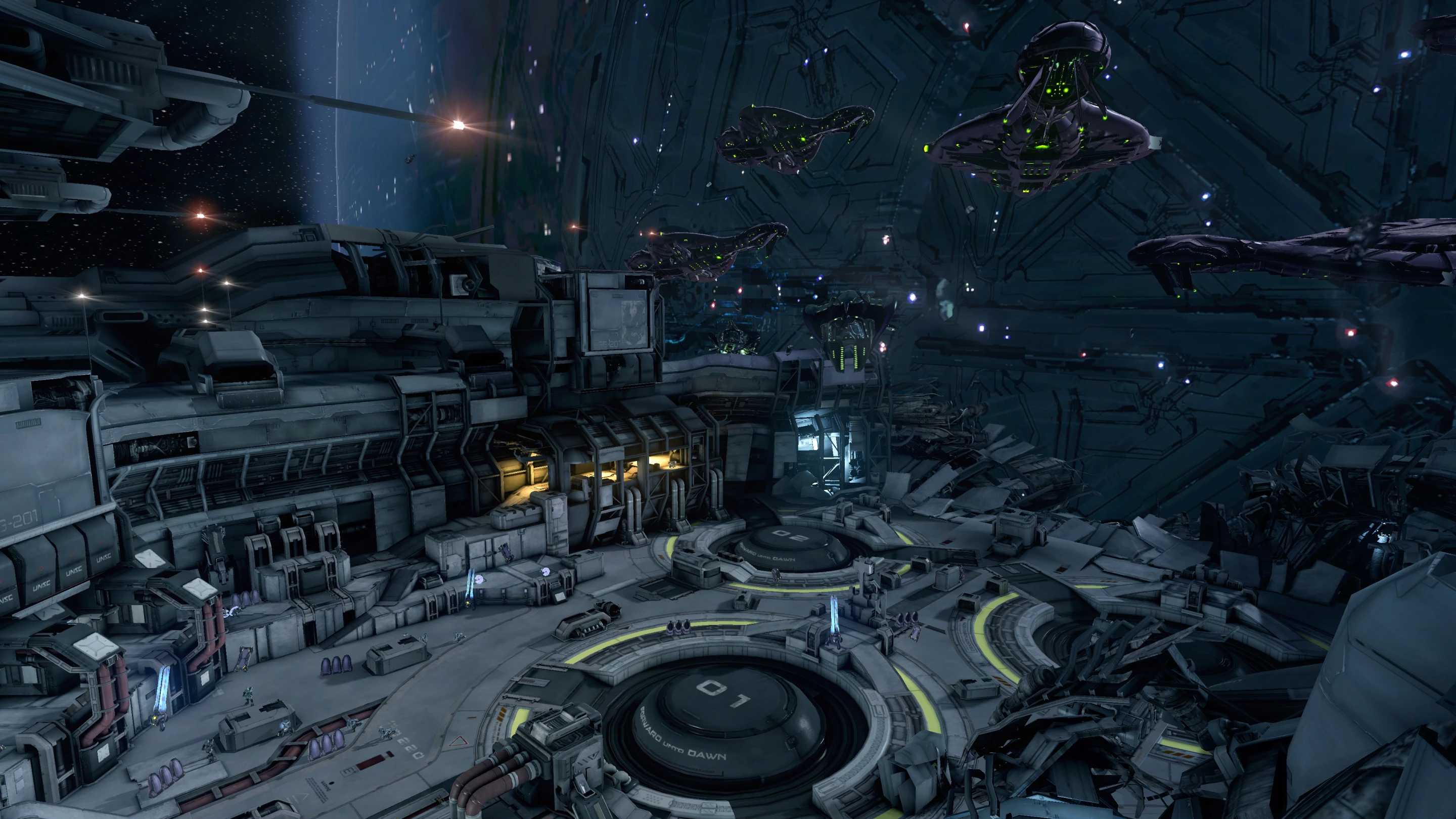 Big ships and big battles serve as a backdrop for the action