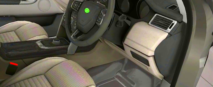 Virtual interior of the Discovery Sport