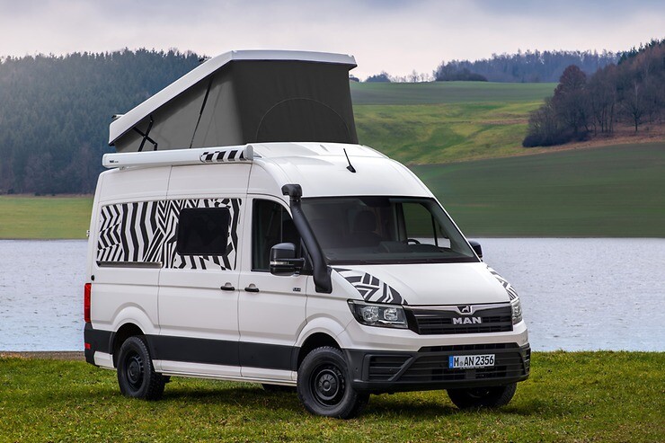 MAN TGE 4x4 full-time camper van concept