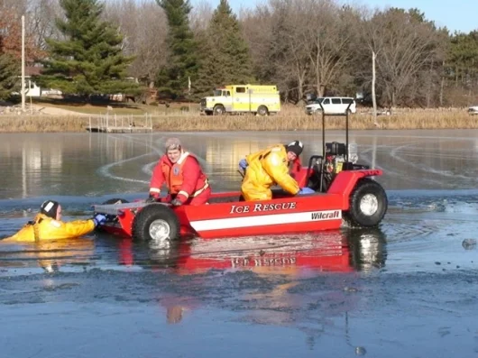 The Wilcraft can be used as an ice rescue vehicle