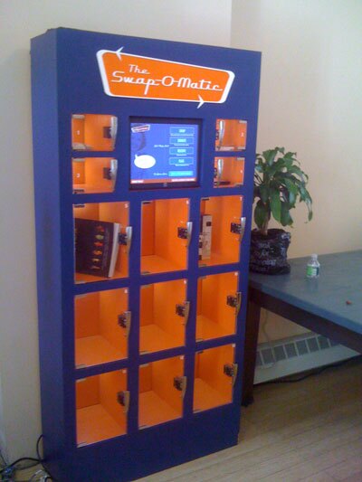 The Swap-O-Matic is a vending machine that allows people to trade items with one another