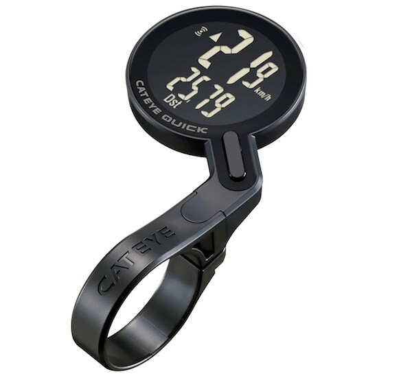 The CatEye Quick weighs 24 grams, and can be removed from its handlebar bracket when the bike is left unattended