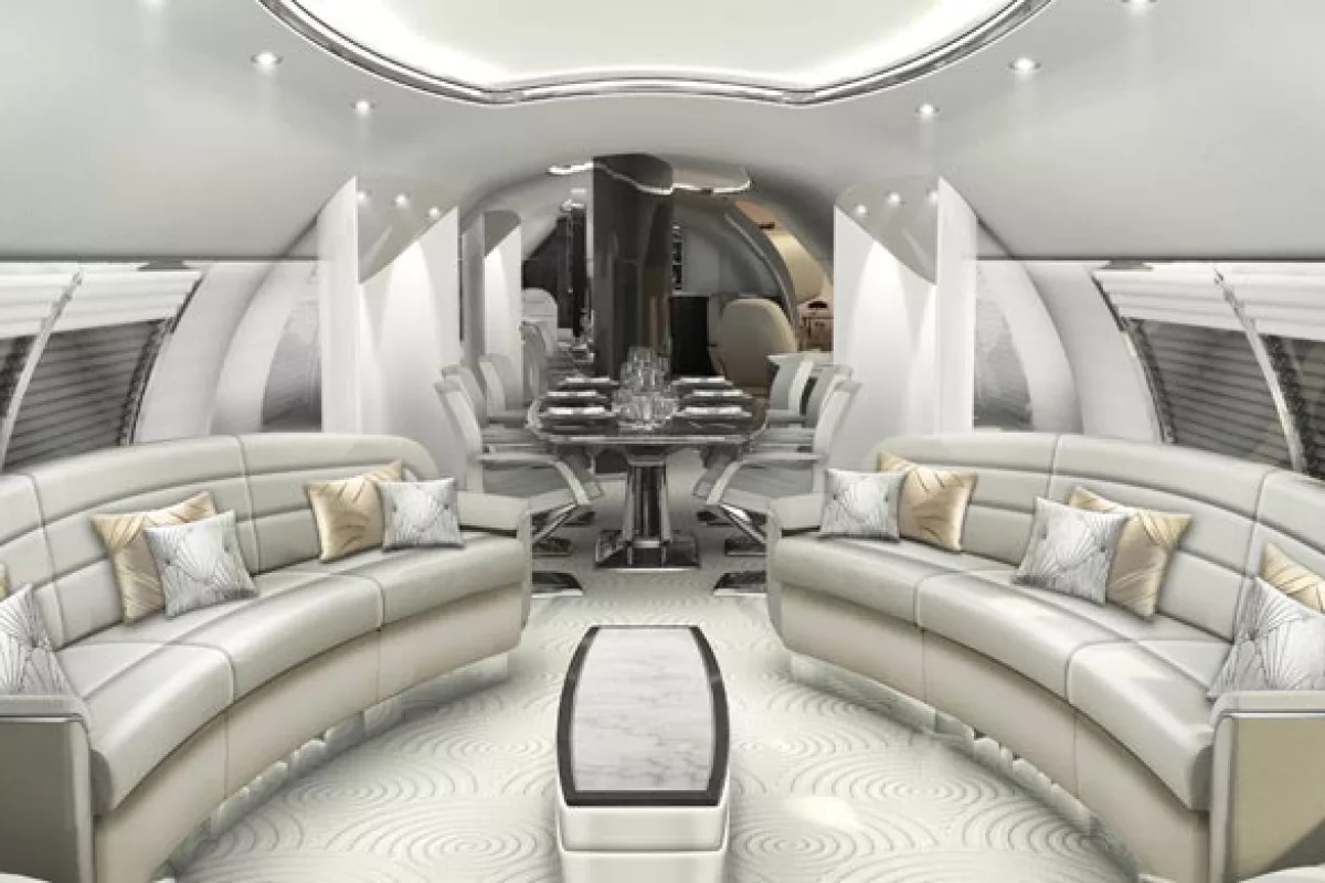 BAE Systems and Design Q have been working on some luxury concept plane interiors in the Avro Business Jet Explorer range (Credit: Design Q)