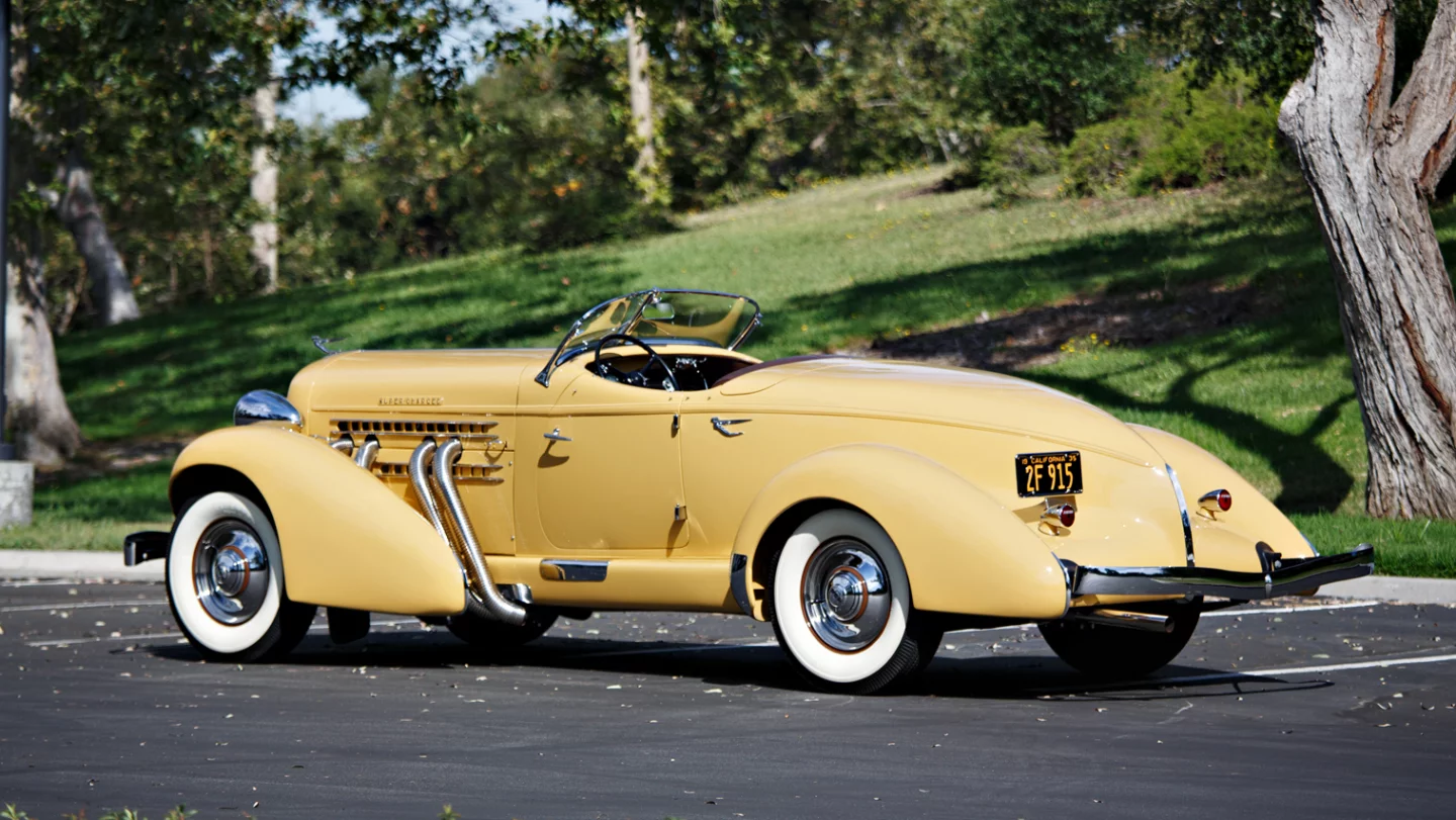 2018 Monterey Car Week Auction Report | 1935 Auburn 851 SC Boattail Speedster | Sold for $1,012,000 | Estimate: from $800,000 to $900,000 | Auction: Gooding & Co | Lot 020 | Official Description