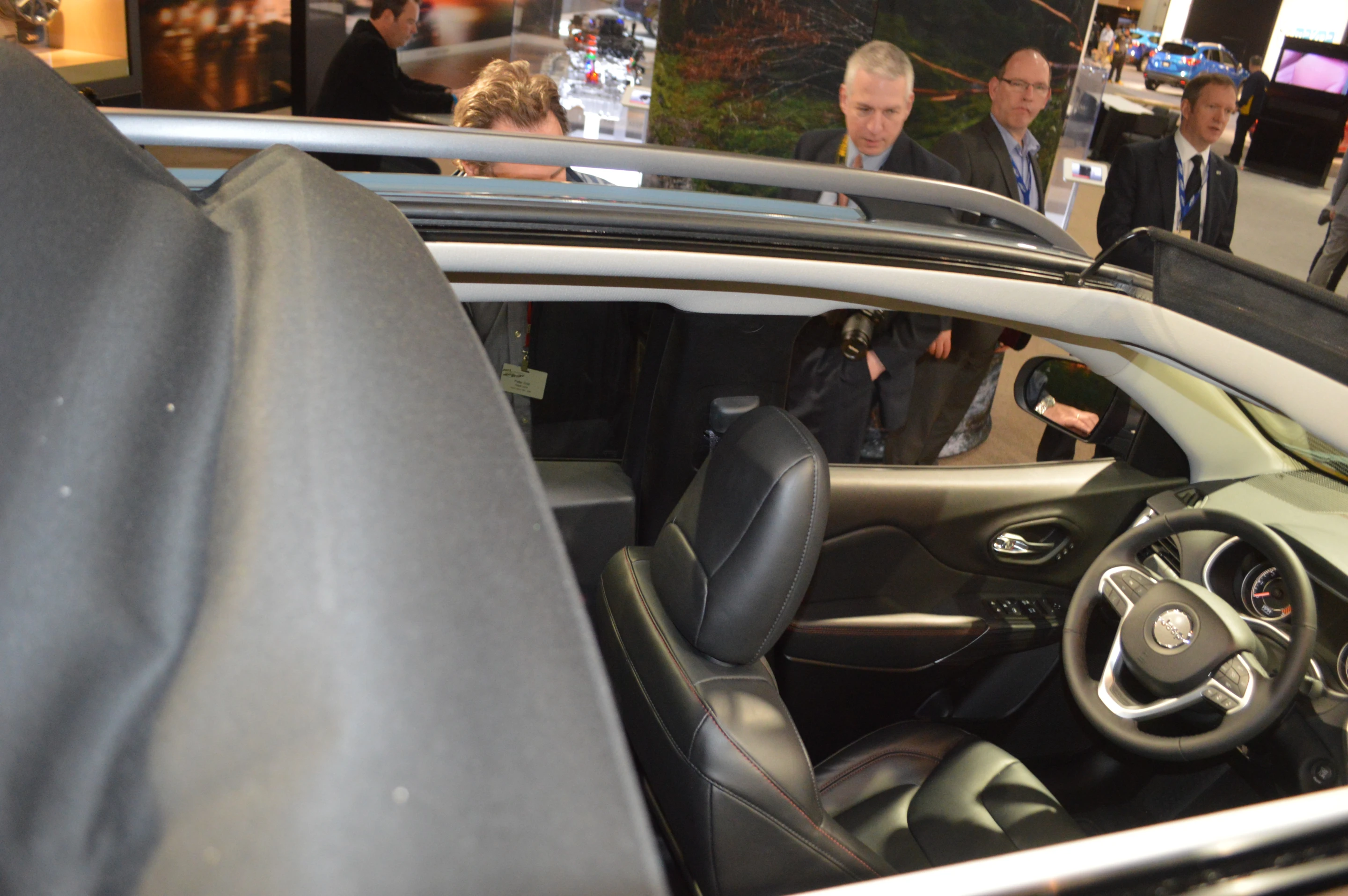 The available "Sky Slider" roof is a full-length canvas soft top