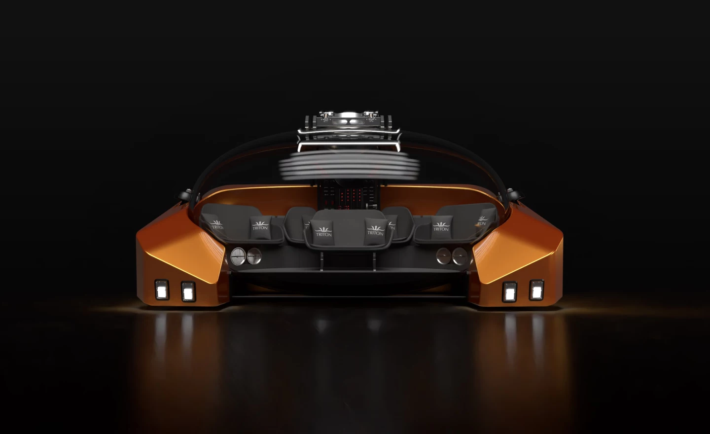 Triton's 660/9 debuts the company's world-first stretched acrylic bubble hull