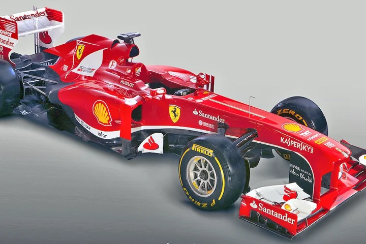 The 2013 Ferrari Formula One F138 racecar