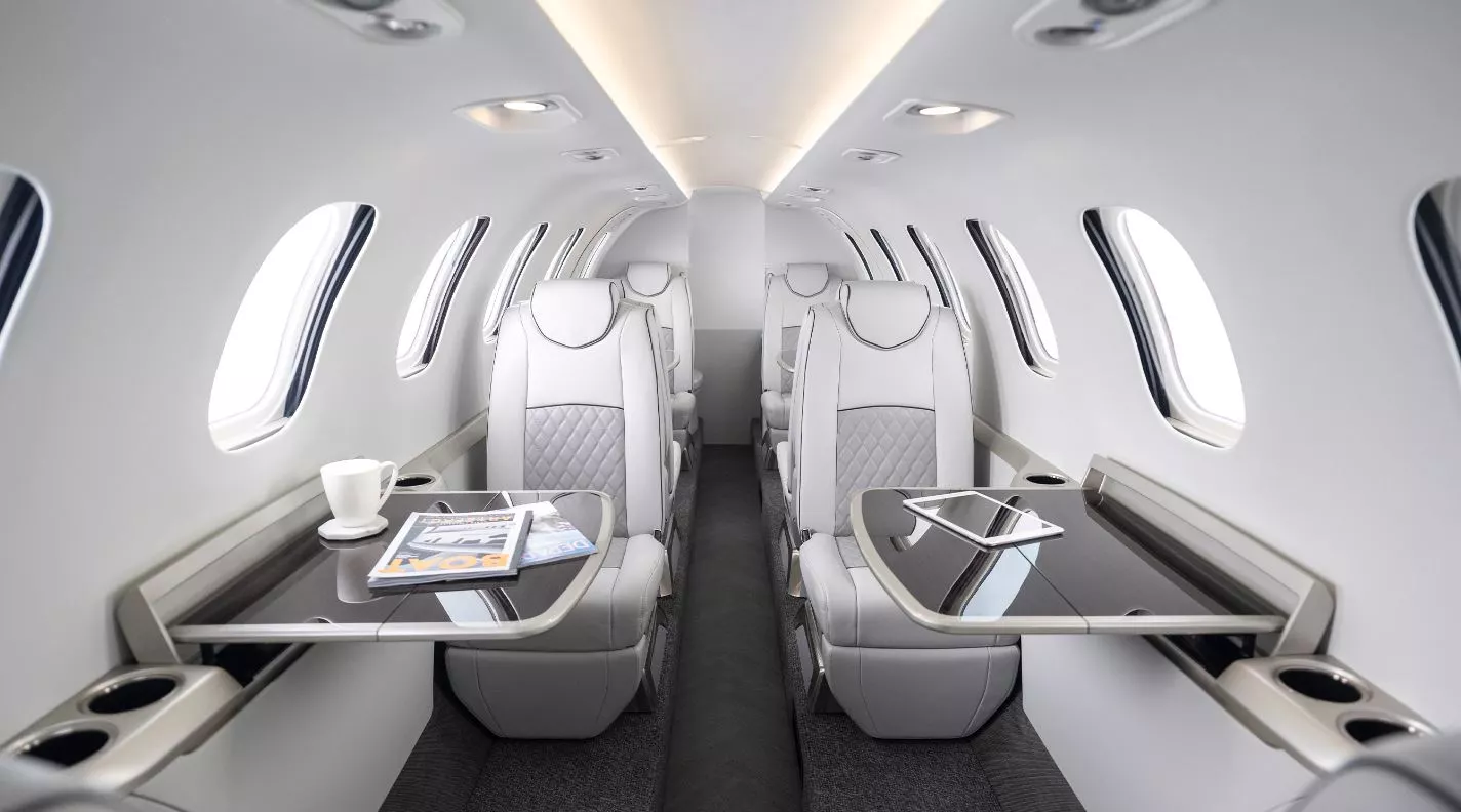 The HondaJet 2600 interior