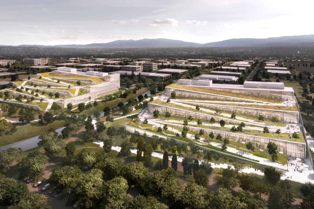 Google's new Caribbean campus in Sunnyvale, California, is slated for LEED Gold building standard