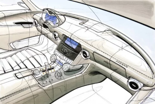 Mercedes-Benz Gullwing Interior