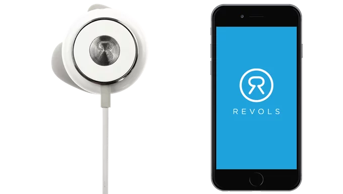 The custom molding process and ambient noise level control are undertaken using a companion app running on a mobile device