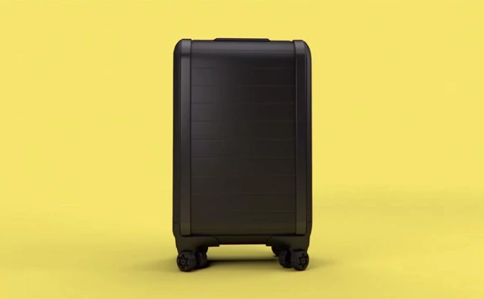 Trunkster features a rolltop door, battery charger, integrated digital scale, GPS tracking, and improvements to the handle and wheels