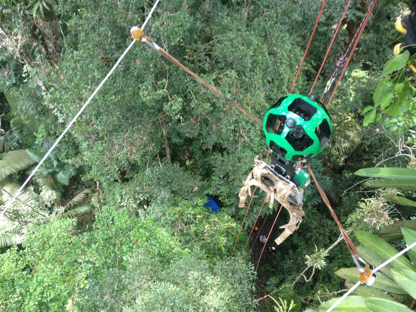 The Trekker can be attached to zip lines