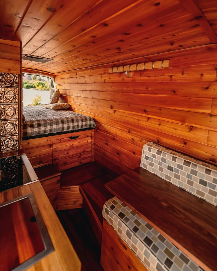 The Golden Egg camper van is one of the latest Boho custom builds