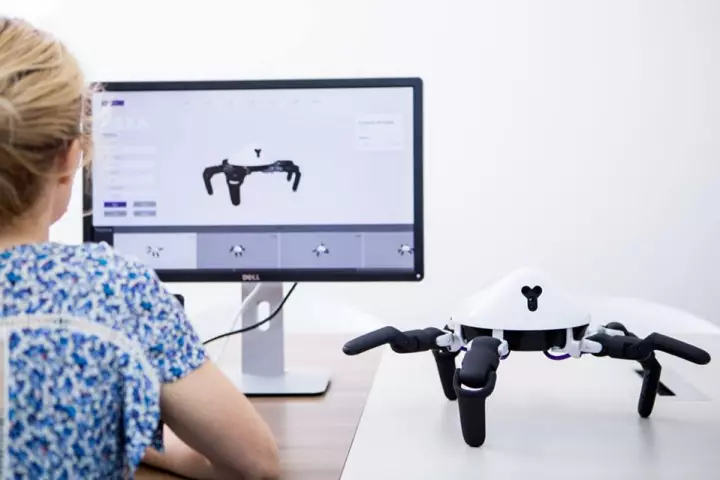 Hexa is a programmable robot designed to be accessible enough for people to tinker with