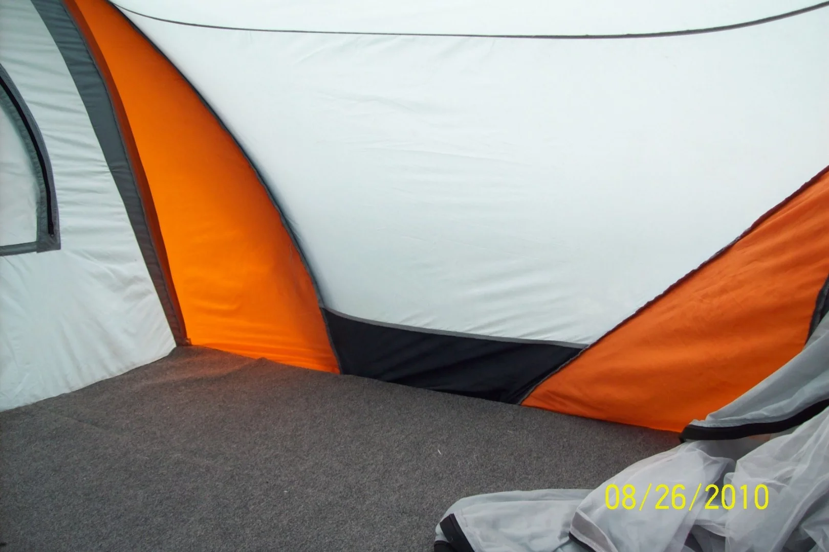 A carpeted floor is available as an option