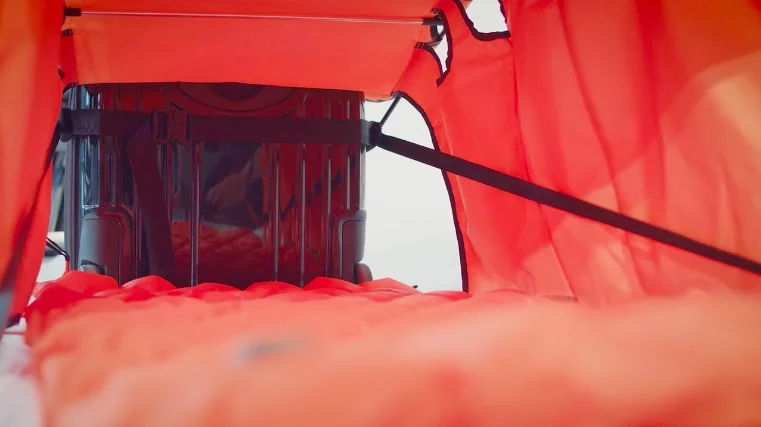 A view inside the Trollaby