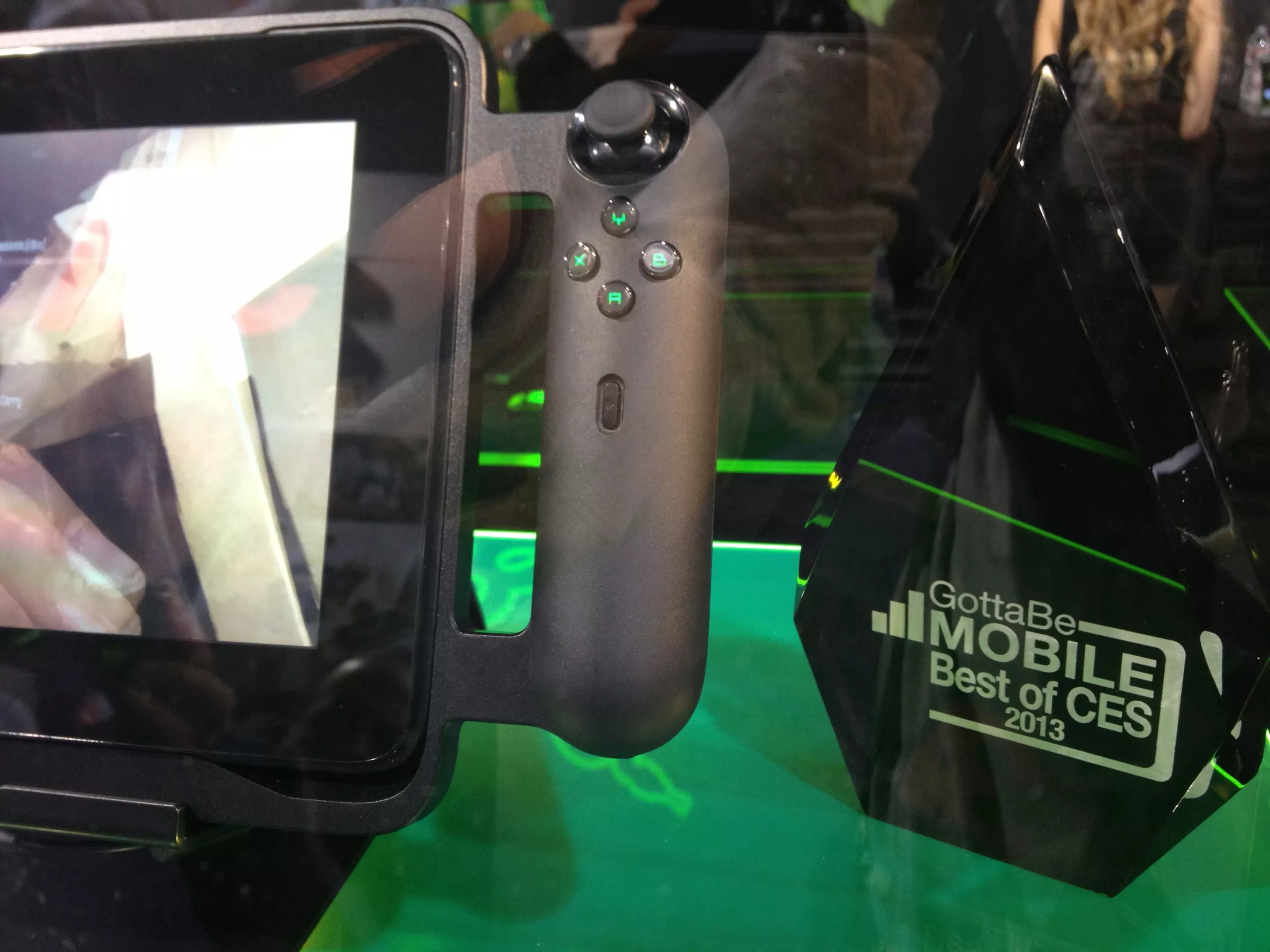 One of the controllers for the Razer Edge