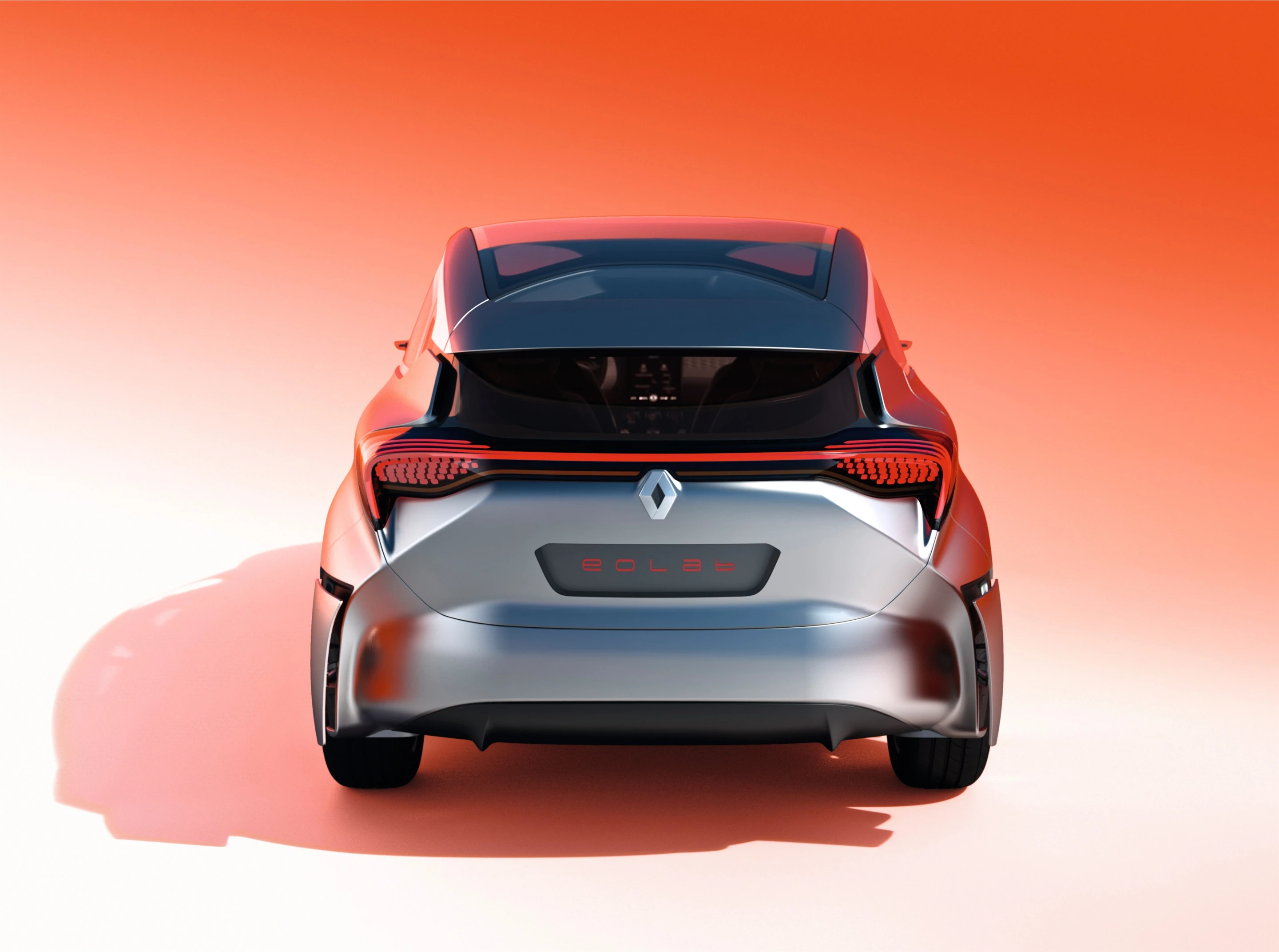 The EOLAB has active aerodynamic panels integrated into its rear bumper