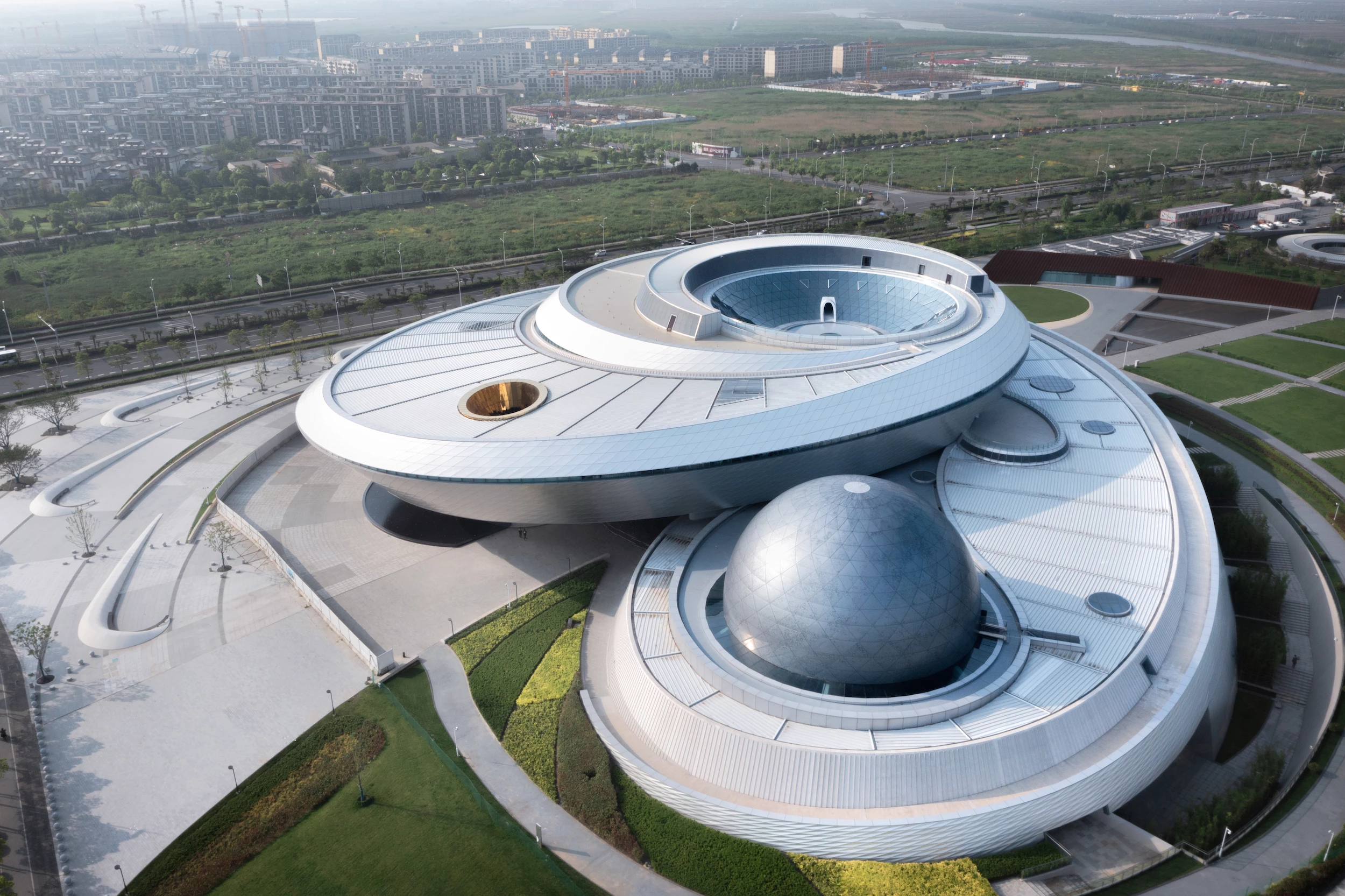 The Shanghai Astronomy Museum, by Ennead Architects, has been in the works since 2014 and opened to visitors on July 18, 2021