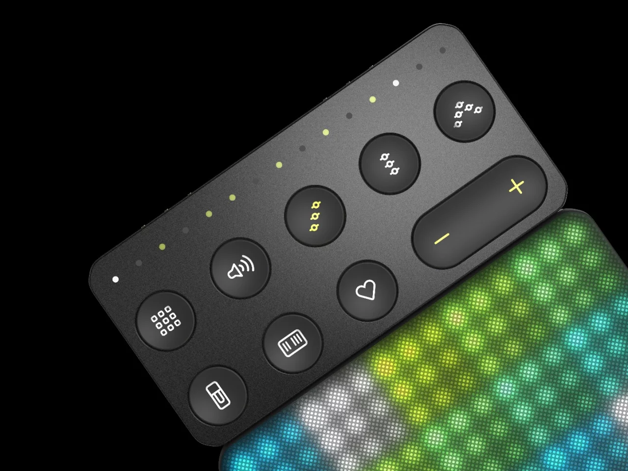 Players can instantaneously switch octaves, select different scales, play chords or activate arpeggios using controls on the Live Block