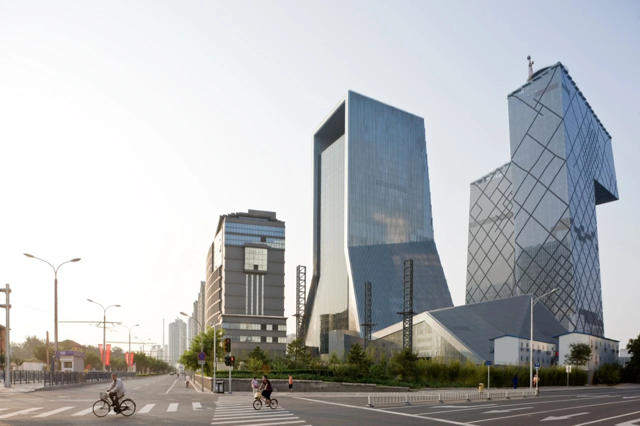 The gravity-defying China Central Television (CCTV) headquarters, Beijing