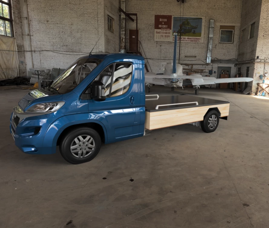 Haaks gives the Ducato a matching flatbed