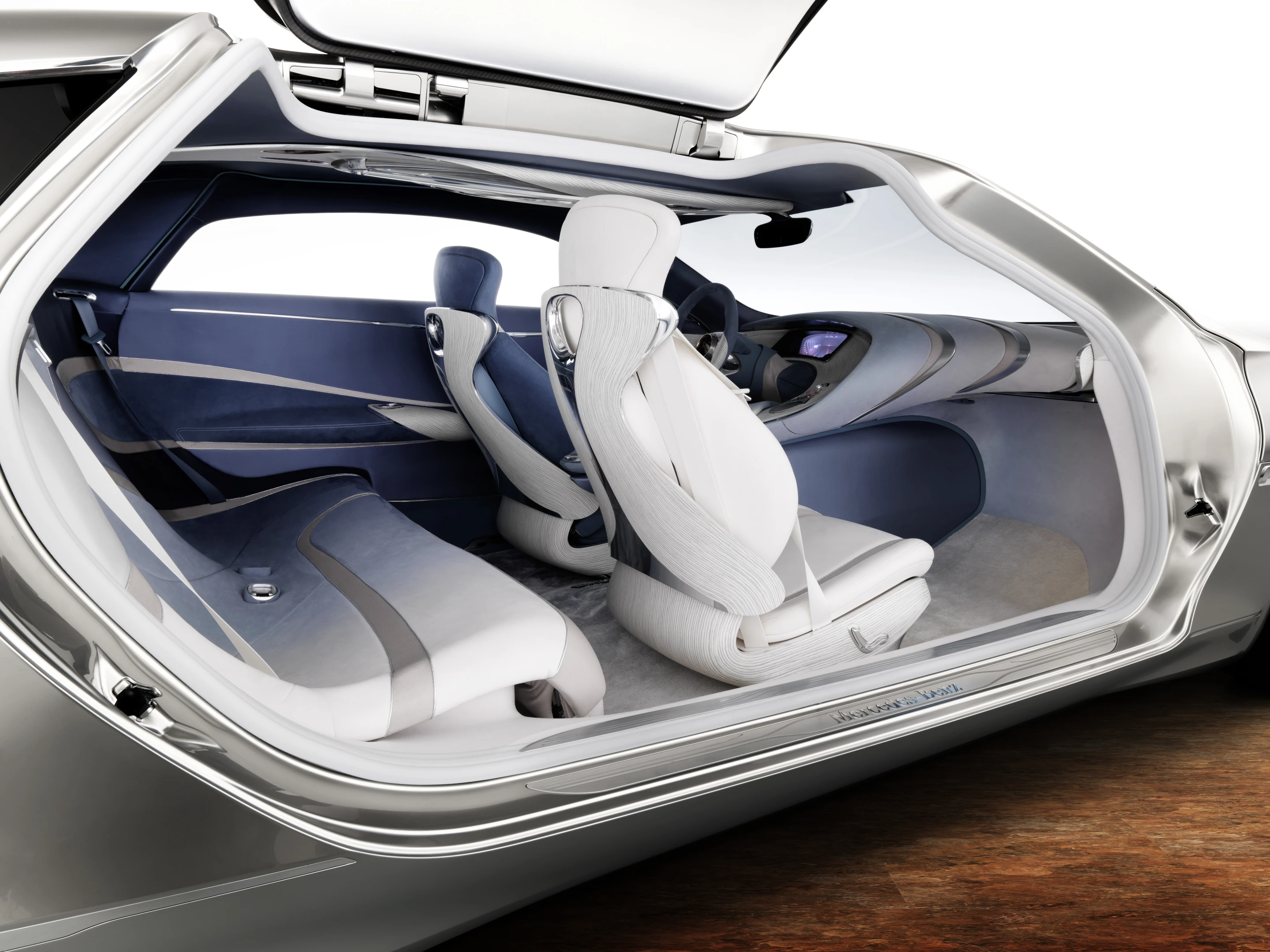 The Mercedes-Benz F 125! research vehicle's gullwing doors