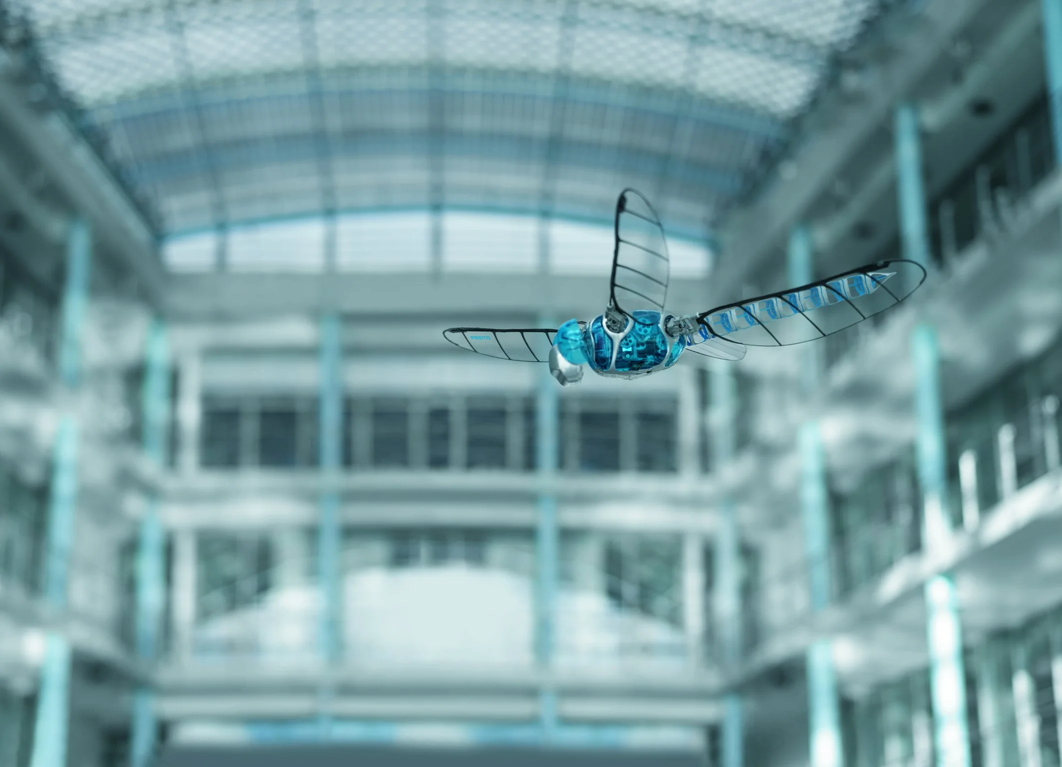 The BionicOpter robot dragonfly is capable of maneuvering in all directions, hovering in mid-air and gliding without beating its wings