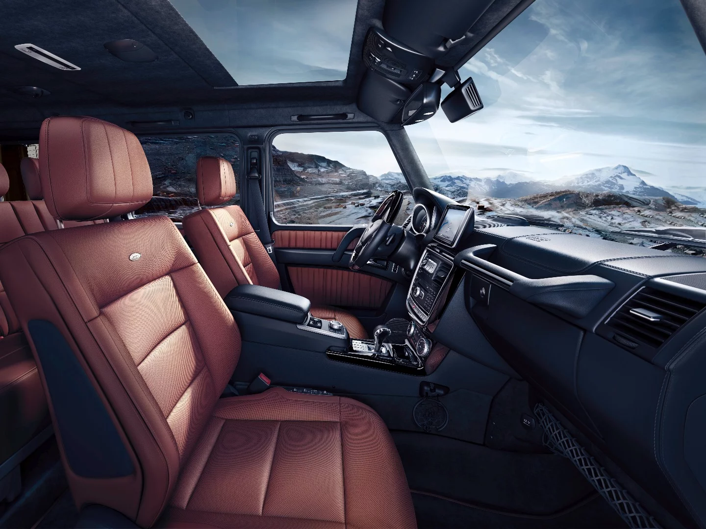Designo nappa leather light brown interior in G 500