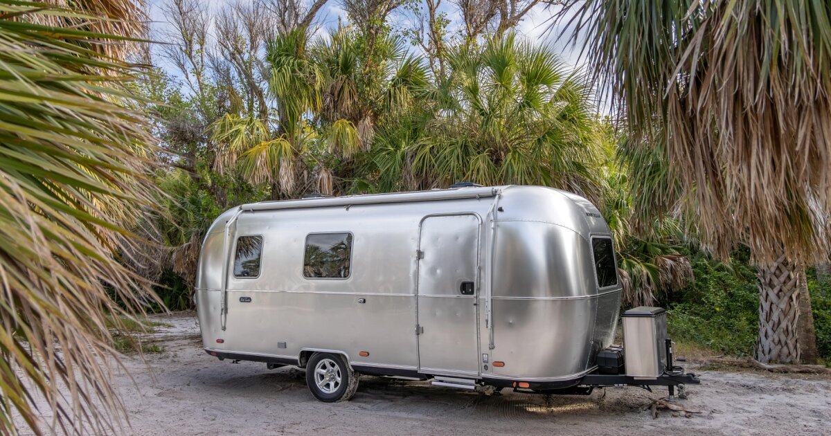 Slicked Airstream camping trailer goes full-on IKEA to hit lower price